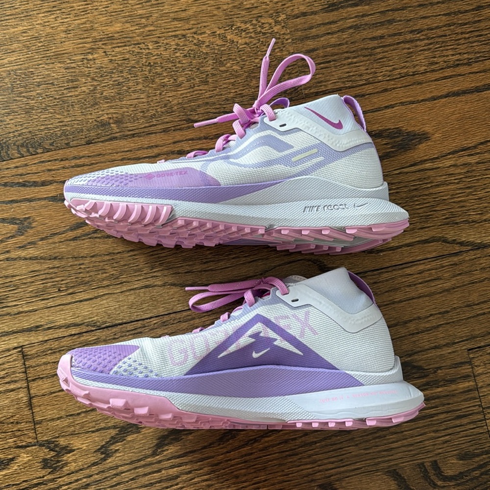 Nike Women’s Pegasus Trail ReactX GORE-TEX athletic shoes in Purple size 8 - Picture 3 of 7